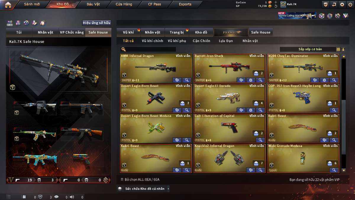shop acc cf uy tin gia re